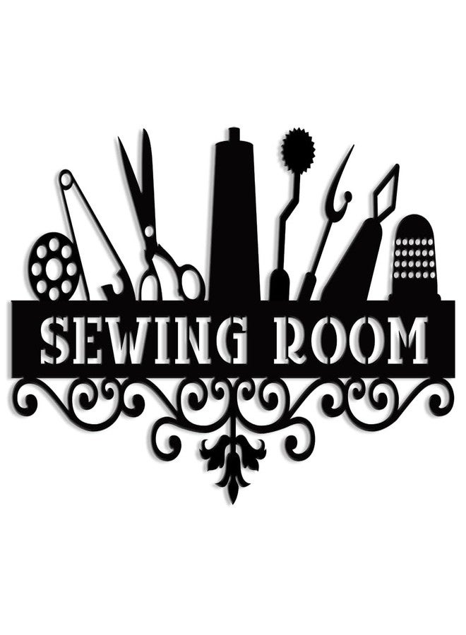 XORT Sewing Sign, Quilting Decor - Metal Sign for Mom, Grandma - Home Sewing Room Wall & Tabletop (16 x 10 inch) - Image 1